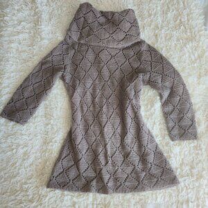 Old Navy Wool Blend Taupe Sweater, Size Medium
